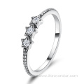 White Zircon CZ Women Rings 925 Silver Ring